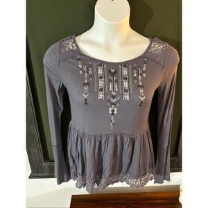 Knox Rose Gray Top XS